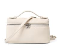 Rejolly Petit sac à bandoulière pour femme avec poignée sur le dessus, sac à main de créateur, sac à main silencieux en cuir de luxe tendance, Crème, blanc