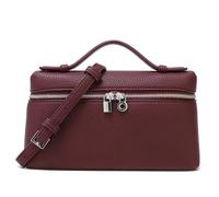 Rejolly Petit sac à bandoulière pour femme avec poignée sur le dessus, sac à main de créateur, sac à main silencieux en cuir de luxe tendance, bordeaux