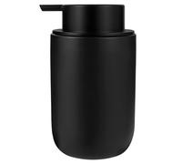 rejomiik Distributeur de Savon moussant en céramique épaisse pour évier de Salle de Bain ou de Cuisine, flacons à Pompe Liquide pour Savon pour Les Mains, Gel Douche, Noir