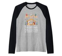 Réjouissez-Vous de la Naissance d'un Jésus du Moyen-Orient à la Peau Brune Manche Raglan