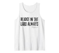 Réjouissez-Vous Toujours dans Le Seigneur Philippiens 4:4 Bible Joy Débardeur