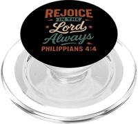 Réjouissez-Vous Toujours dans Le Seigneur (Philippiens 4, 4) - Christian PopSockets PopGrip pour MagSafe