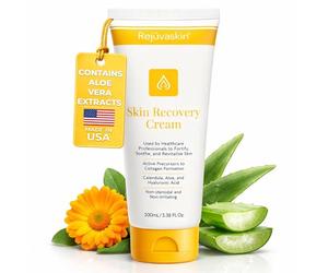 Rejuvaskin Skin Recovery Crème hydratante à l'aloe vera pour peaux sensibles, patients rayonnants et tatouages 100 ml