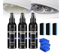 Rejuvenation & Scratch Removal Spray For Car Headlight, Car Scratch Repair Spray, Powerful Advance Headlight Restoration Kit,Car Headlight Scratch Restoring Fluid (30ML, 3 PCS)