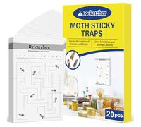 Rekatcher 20 Pièces Anti Mites Alimentaires Piege Mites Alimentaires Piège Mite Alimentaire Anti Mite Alimentaire avec Le Plus Grand Attrait Convient pour Le Restaurant De Garde-Manger De Cuisine