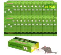 Rekatcher Pieges à Souris Efficaces 24 Pièces Colle Souris Piege a Rat Vert, Convient pour L'entrepôt de Cuisine