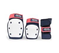 Rekd Protection Heavy Duty Triple Pad Set Blanc,Bleu L