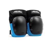 Rekd Ramp Knee Pads Genouillères Skateboard Mixte Adulte, Noir/Bleu, S