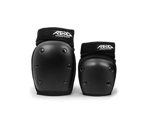 Rekd Youth Heavy Duty Double Pad Kit de Protection pour Adulte Unisexe Noir/Noir Taille S