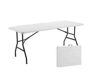Rekkem Lot de 10 Tables Pliantes 8 Places 180cm