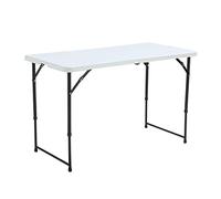Rekkem Table Pliante Blanche 122 x 61 x 74 cm