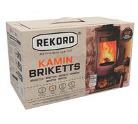REKORD Braunkohlebriketts 10kg Kaminbriketts Four Cheminée Charbon Carburant Neu