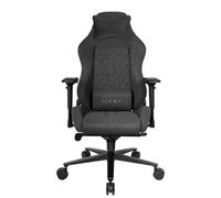REKT ULTIM8 Chaise Gaming en Tissu Premium - Chaise de Bureau - Inclinable à 180 ° - Accoudoirs 4D - Coussin Ajustable pour La Nuque - Coussin Lombaire - Etoile en Aluminium ADC12 (Noir)