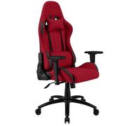 REKT ULTIM8-RS - Chaise Gaming en Tissu Premium - Inclinable à 160 ° - Accoudoirs 3D - Coussin Ajustable pour La Nuque - Coussin Lombaire - Chaise de Bureau Supporte 150 Kg (Rouge)