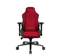 REKT ULTIM8 Chaise Gaming en Tissu Premium - Chaise de Bureau - Inclinable à 180 ° - Accoudoirs 4D - Coussin Ajustable pour La Nuque - Coussin Lombaire - Etoile en Aluminium ADC12 (Rouge)