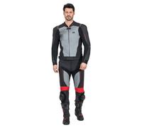 Rekurv C-12.02 Combinaison deux pièces en cuir Noir/Gris/Rouge 54 homme