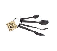 Relags Kupilka Ménagère 4 pièces Ensemble de Couverts Unisexe, Noir, Taille Unique