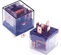 Relais 1 0pcs automobile imperméable 2V 100A 5 Broche SPDT de voitures dispositif commande voiture DC24V 48V Commutation haute capacité(12V 5Pin 100A)