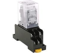 Relais 1 ensemble 12V 24V 110V 220V AC bobine relais de puissance DPDT 8 broches HH62P JQX-13F(AC 220V)