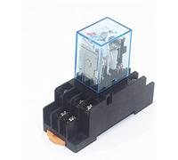 Relais 1 ensemble MY3 HH53P MY3NJ Micro Mini bobine relais de puissance 11pin 3NO 3NC lampe à LED 5A AC 110V 220V avec prise 12V 24V(AC12V)