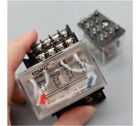 Relais 1 pièces Ly4nj Hh64p relais Miniature P143 14 broches 10A avec relais intermédiaire LED 12V/24V/220V 10A relais de commutation général avec Base interrupteur industriel (Color : Ac220, Size :