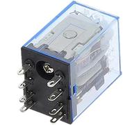 Relais 1 pièces MY2P HH52P MY2NJ bobine de relais général DPDT Micro Mini interrupteur électromagnétique avec LED AC 110V 220V 380V DC12V 24V 36V