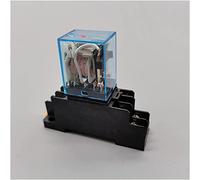 Relais 1 pièces MY2P HH52P MY2NJ bobine de relais général DPDT Micro Mini interrupteur électromagnétique avec socle prise LED AC220V DC12V