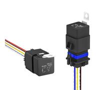 Relais 12 V avec faisceau de câbles, relais étanche 30/40 A, 5 broches SPDT 14 AWG, kit support CC ou automobile