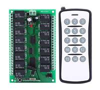 Relais 12V 15 Voies télécommande sans Fil émetteur + récepteur Carte PCB (livré sans Batterie)