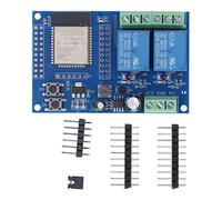 Relais 15 × 10 × 4 Module relais 4 octets Boutons programmables Flash Module double relais pour l'apprentissage secondaire du développement Relais de carte DC5-60 V