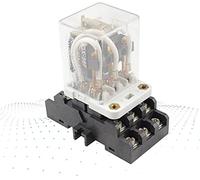 Relais 1set relais intermédiaire JQX-38F 3Z 40A de puissance électromagnétique avec la base 11pin DC12V DC24V AC110V AC220V(AC220V)