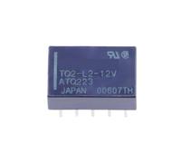 Relais 2 pièces TQ2-L2-5V ATQ223 TQ2-L2-12V ATQ223 Relais à verrouillage magnétique à bobine simple 10 broches 1A(TQ2-L2-12V)