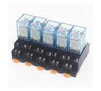 Relais 5set MY2P HH52P MY2NJ Bobine Général DPDT Mini Commutateur de Électromagnétique avec Base Prise LED AC 110V 220V DC 12V 24V(AC380V)