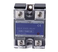 Relais à État Solide Monophasé DC vers AC SSR, Boîtier Plastique, Entrée DC3-32V, Sortie AC24-480V 100A - Haute Performance Fiable, Isolation Thermique et Antirayures, Usage (120A)