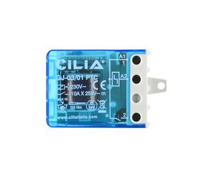 Relais à impulsion EVO CILIA, pas-à-pas avec condensateur intégré, 230V AC, pour commande par bouton-poussoir pour Les Lumières
