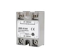 Relais à semi-conducteurs 10A 25A 40A 50A 60A 80A 100A DC à AC à Module monophasé 24-380VAC 10 pièces(10PCS SSR-50A)