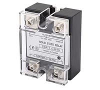 Relais à Semi-conducteurs 10a, Module De Relais à Semi-conducteur AC SSR De Contrôle CC, Module De Commande De Relais De Tension De Charge 24-480VAC, Couvercle En Plastique Monophasé