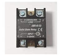 Relais à semi-conducteurs DC à DC 12V 24V VDC, entrée 200VDC, régulateur de tension de charge, transformateur de Protection de puissance 10A 25A 40A 60A 100A SSR(AMR-40DD (40A))