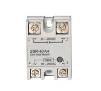 Relais à semi-conducteurs monophasé, module de relais DC 24 V AC 220 V DD DA AA SSR-10A 25A 40A 60A 80A 100A(AA 80A)