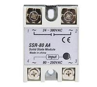 Relais à Semi-conducteurs SSR-80AA, Keenso Module de Commutation à Relais Statique Monophasé pour le Processus d'Automatisation Industrielle