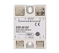 Relais à Semi-conducteurs SSR-80DD Module Relais Statique Industriels 80A 3-32VDC à 5-60 VDC DC-AC