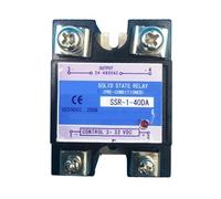Relais à semi-conducteurs SSR Module de relais à semi-conducteurs à phase unique SSR 40A 60A 80A 100A entrée 3~32VDC sortie 35~480VAC 1 pièces(40A)