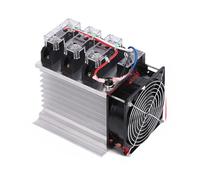 Relais à semi-conducteurs triphasé 220V, 100a, 380V, 60a, ventilateur 12V, 24V DC, AC