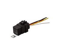Relais à usage général robuste 12/24 V 30 A 40 A avec diode intégrée, commutateur de relais automobile SPDT à 4 broches pour voiture, camion, marine, prise de faisceau 12 AWG, noir