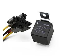 Relais automobile 12V 24V 4pin 5pin 4P 5P 40A relais de voiture avec borne cuivre noir rouge automatique prise 1 ensemble(24V 5P)