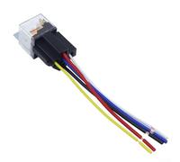 Relais automobile 80 A CC 12 V 24 V, 4 broches 5 broches avec prise, interrupteur de commande étanche à haute intensité pour feux de voiture, ventilateurs audio, compatible avec JD1914 JD2914 (12 V 4