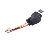 Relais automobile étanche 12 V 24 V 4 broches 5 broches 40 A avec borne en cuivre noir rouge Relais automatique avec prise de relais de faisceau(4PIN 24V 40A)