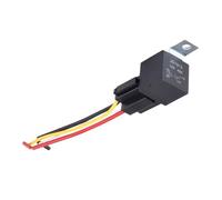 Relais automobile étanche 12 V 24 V 4 broches 5 broches 40 A avec borne en cuivre noir rouge Relais automatique avec prise de relais de faisceau(4PIN 12V 40A)
