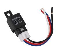 Relais Automobile Fiable 12V 40A, Type De Contact SPST À 4 Broches, Adapté Aux Feux Stroboscopiques, Antibrouillard, Alarmes De Voiture Et Plus Encore des pièces de rechange