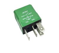 Relais Automobile Vert JD1957 DC12V 4 Broches SPDT 20A Remplacer | Diode intégrée, pour pompe de ventilateur d'éclairage de voiture, Durable et fiable
